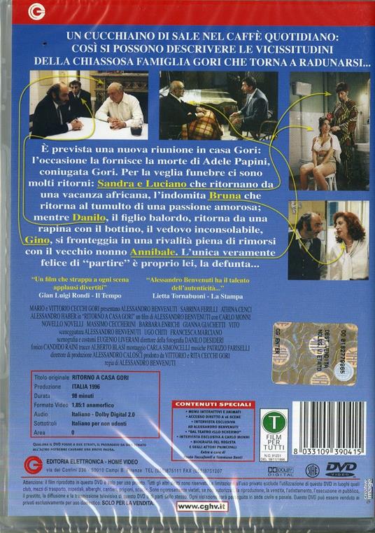 Ritorno a casa Gori di Alessandro Benvenuti - DVD - 2