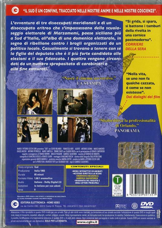 Sud di Gabriele Salvatores - DVD - 2
