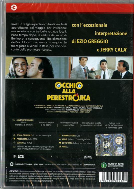 Occhio alla Perestrojka di Franco Castellano,Pipolo - DVD - 2