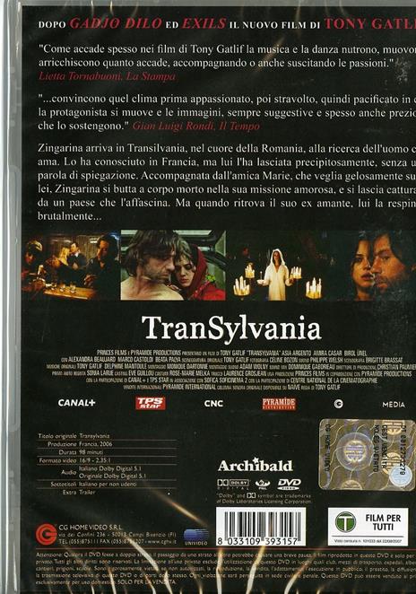 Transylvania di Tony Gatlif - DVD - 2