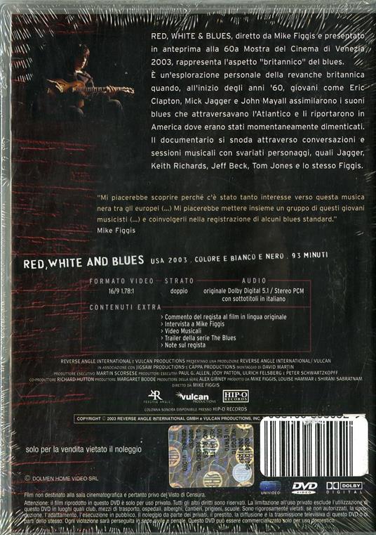 Red, White & Blues. The Blues di Mike Figgis - DVD - 2