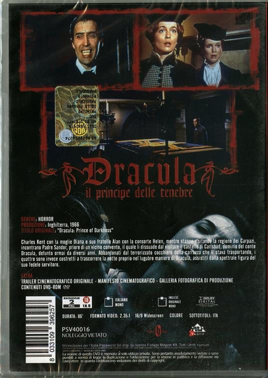 Dracula, principe delle tenebre di Terence Fisher - DVD - 2