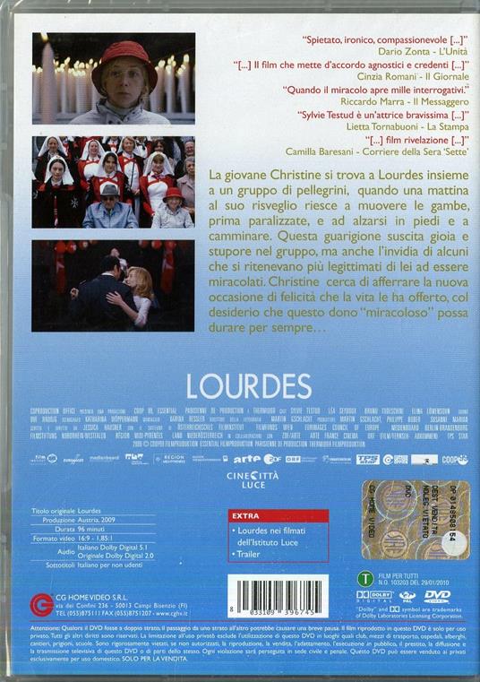 Lourdes di Jessica Hausner - DVD - 2