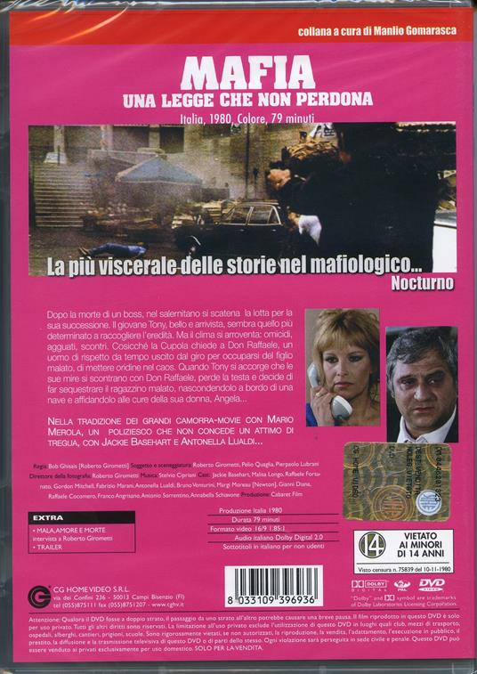 Mafia, una legge che non perdona di Bob Ghisais - DVD - 2