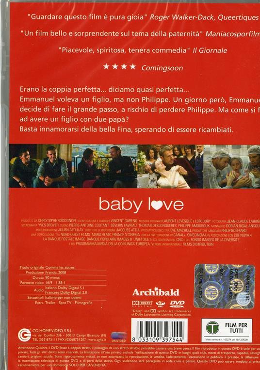 Baby Love di Vincent Garenq - DVD - 2