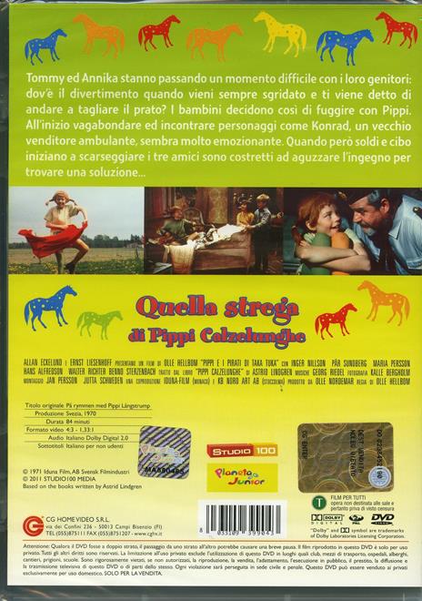 Quella strega di Pippi Calzelunghe di Olle Hellbom - DVD - 2