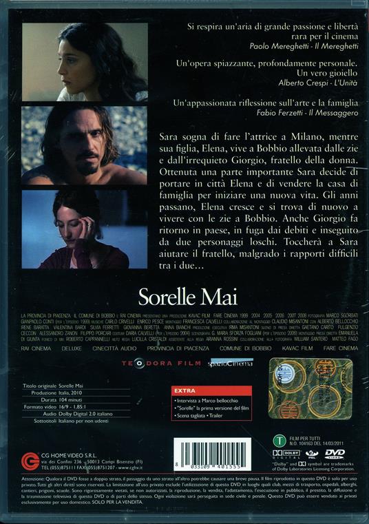 Sorelle Mai di Marco Bellocchio - DVD - 2
