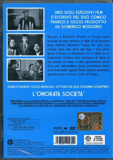 L' onorata società di Riccardo Pazzaglia - DVD - 2