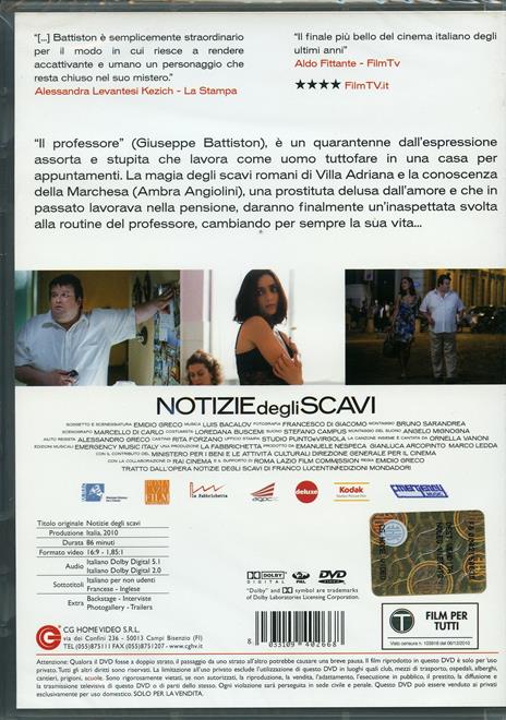 Notizie degli scavi di Emidio Greco - DVD - 2
