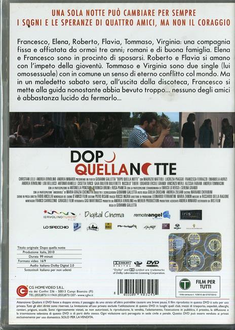 Dopo quella notte di Giovanni Galletta - DVD - 2