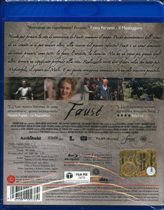 Faust (Blu-ray) di Aleksandr Sokurov - Blu-ray - 2