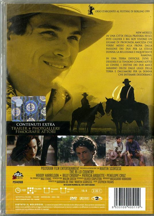 Hi-Lo Country di Stephen Frears - DVD - 2