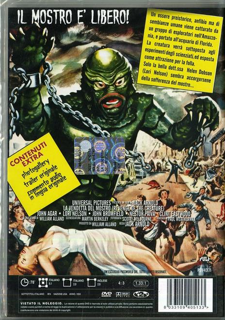 La vendetta del mostro di Jack Arnold - DVD - 2