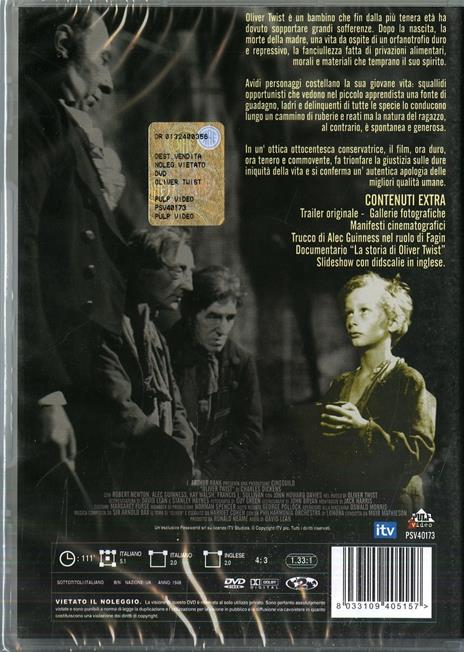 Oliver Twist di David Lean - DVD - 2