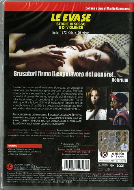 Le evase. Storie di sesso e di violenze di Conrad Brueghel - DVD - 2