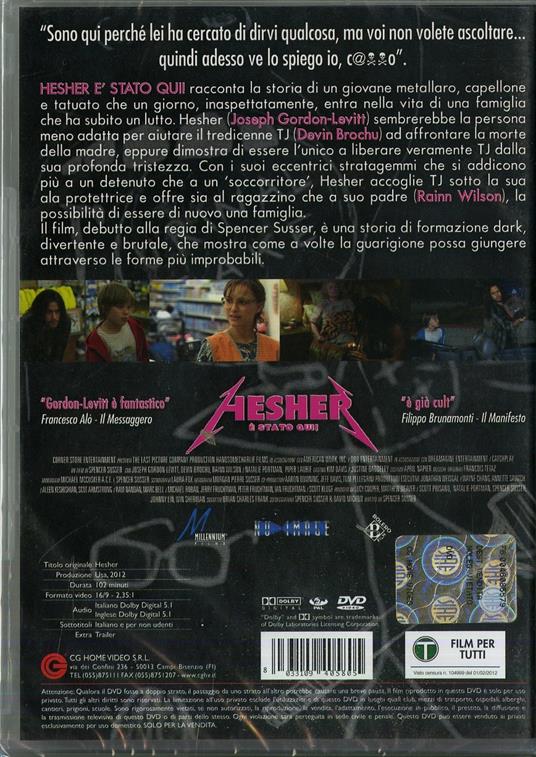 Hesher è stato qui di Spencer Susser - DVD - 2