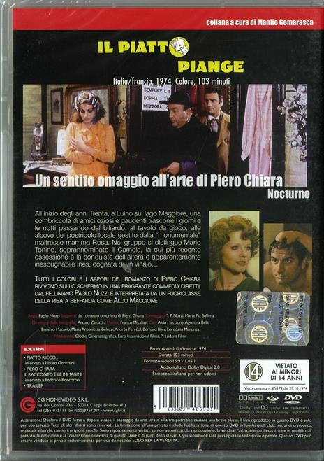 Il piatto piange di Paolo Nuzzi - DVD - 2