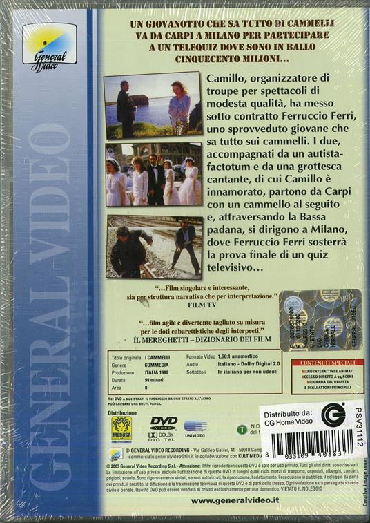 I cammelli di Giuseppe Bertolucci - DVD - 2