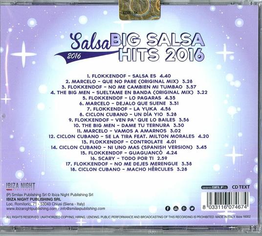 Salsa 2016. Big Salsa - CD Audio - 2