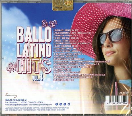 Ballo Latino Hits vol.4 - CD Audio - 2