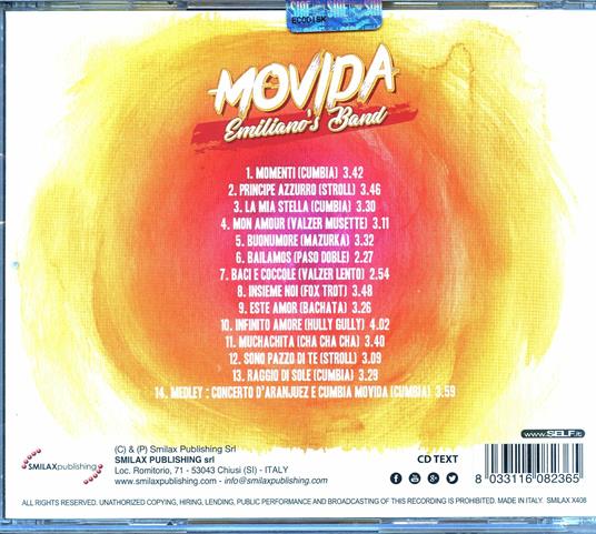 Movida - CD Audio di Emiliano's Band - 2