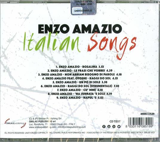 Italian Songs - CD Audio di Enzo Amazio - 2