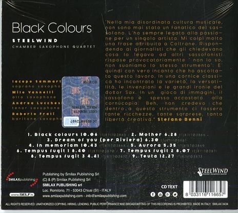 Black Colours - CD Audio di SteelWind - 2