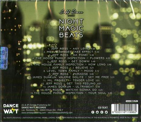 Jeff Ross present Night Magic Beats Collection vol.1 - CD Audio - 2