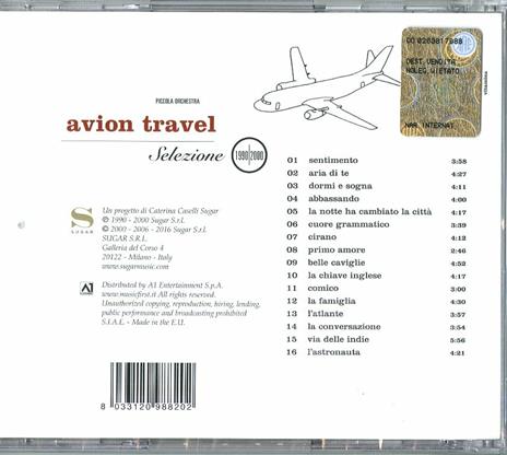 Selezione 1990-2000 - CD Audio di Avion Travel - 2