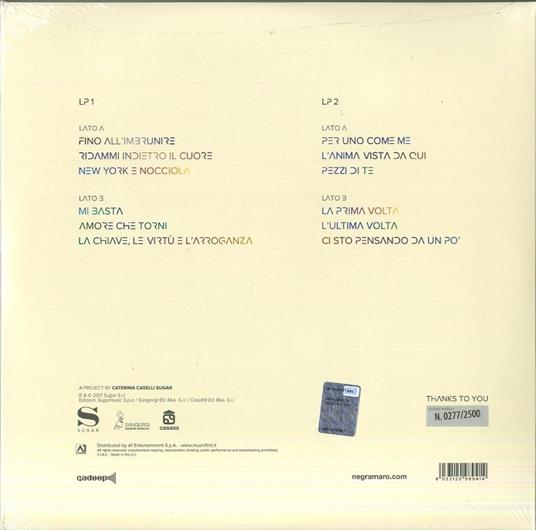 Amore che torni - Vinile LP di Negramaro - 2