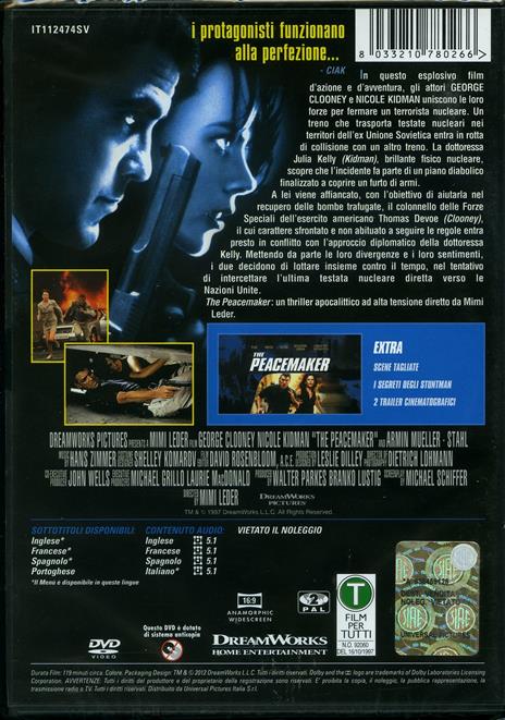 The Peacemaker di Mimi Leder - DVD - 2