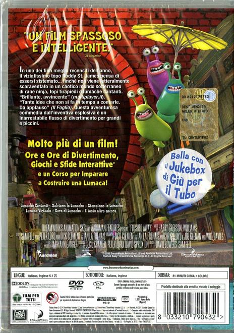 Giù per il tubo di David Bowers,Sam Fell - DVD - 2
