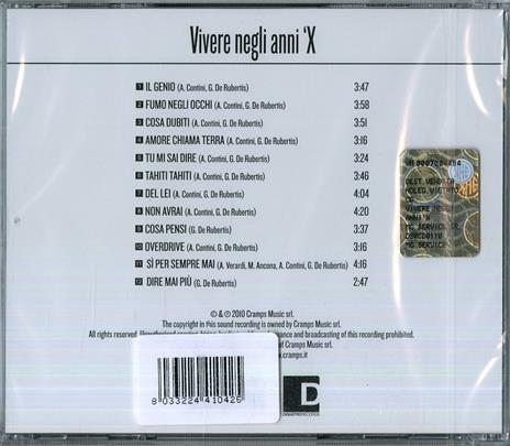 Vivere negli anni X - CD Audio di Il Genio - 2