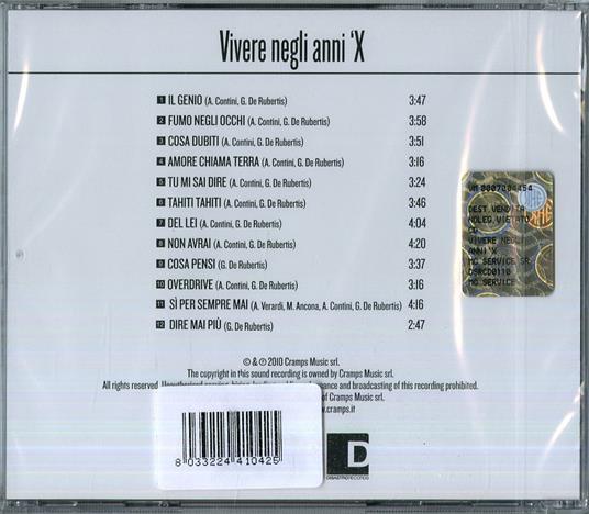 Vivere negli anni X - CD Audio di Il Genio - 2