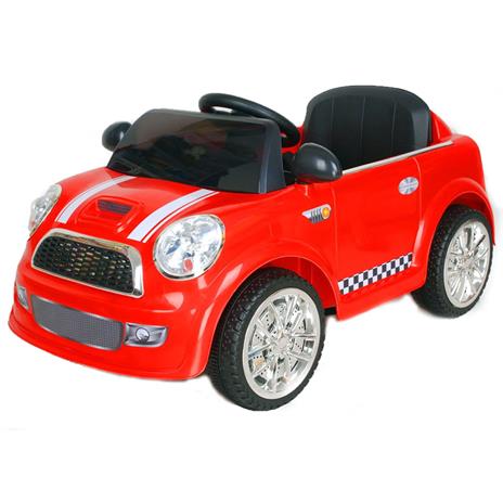 Auto Elettrica Mini Rossa Con Radiocomando - 2