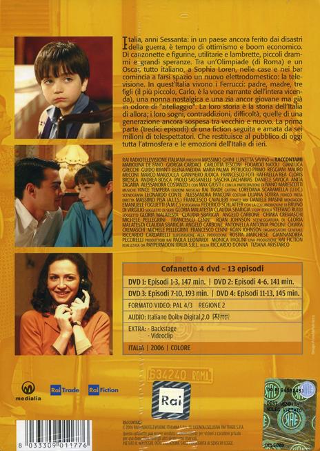 Raccontami. Stagione 1. Vol. 1 (4 DVD) di Riccardo Donna,Tiziana Aristarco - DVD - 2