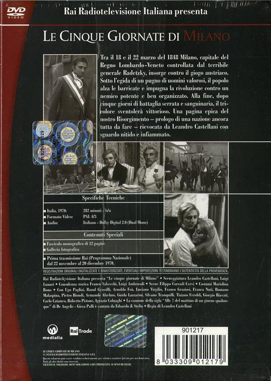 Le cinque giornate di Milano (2 DVD) di Leandro Castellani - DVD - 2