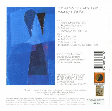 Vacancy in the Park (180 gr.) - Vinile LP di Sergio Armaroli - 2