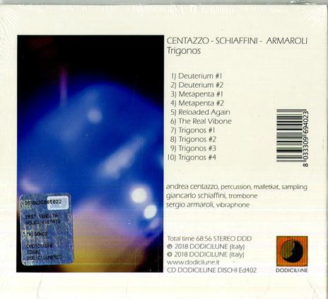 Trigonos - CD Audio di Giancarlo Schiaffini,Andrea Centazzo - 2