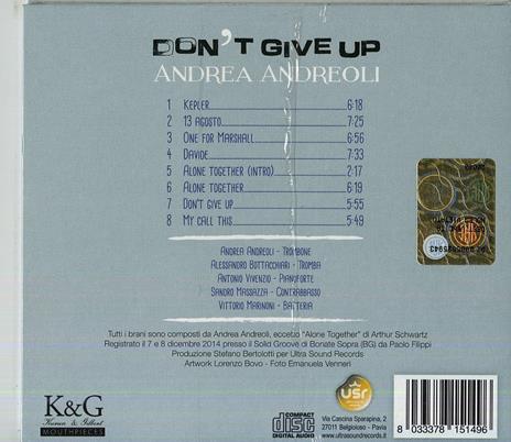 Don't Give Up - CD Audio di Andrea Andreoli - 2