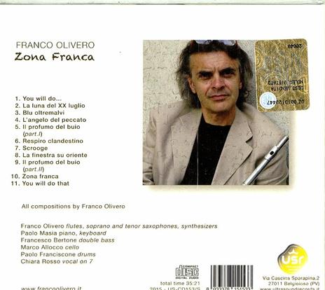 Zona franca - CD Audio di Franco Olivero - 2