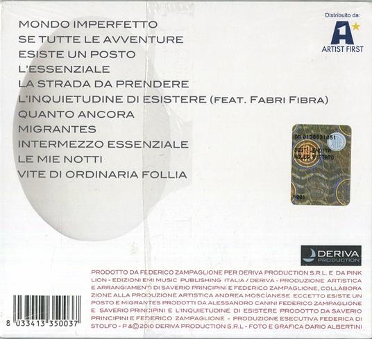 L'essenziale - CD Audio di Tiromancino - 2