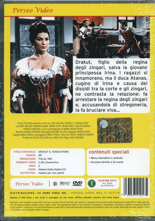 Drakut il vendicatore di Luigi Capuano - DVD - 2