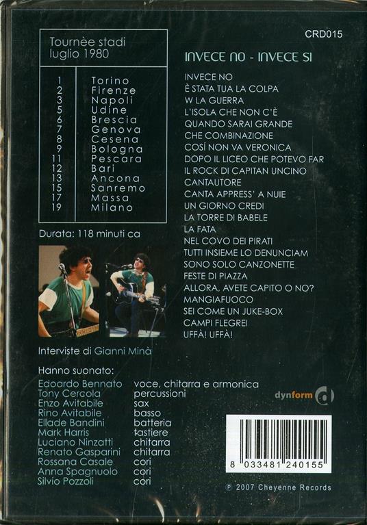 Edoardo Bennato. Invece sì invece no (DVD) - DVD di Edoardo Bennato - 2