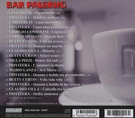 Bar Palermo - CD Audio - 2