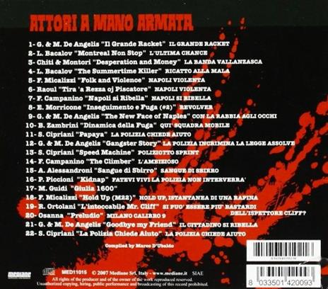 Attori a Mano Armata (Colonna sonora) ( + Booklet) - CD Audio - 2