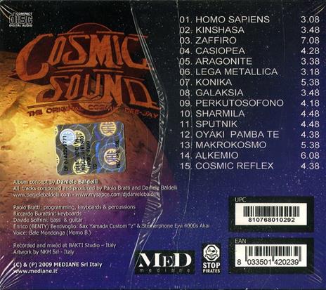 Cosmic Sound. The Original Cosmic Dee-Jay - CD Audio di Daniele Baldelli - 2