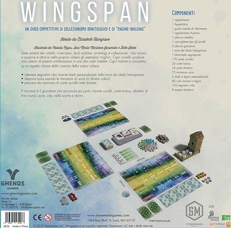 Wingspan. Seconda edizione. Gioco da tavolo - 3