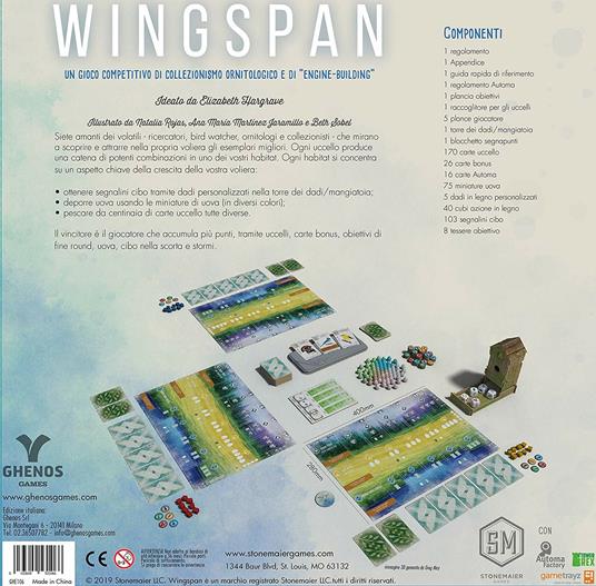 Wingspan. Seconda edizione. Gioco da tavolo - 3