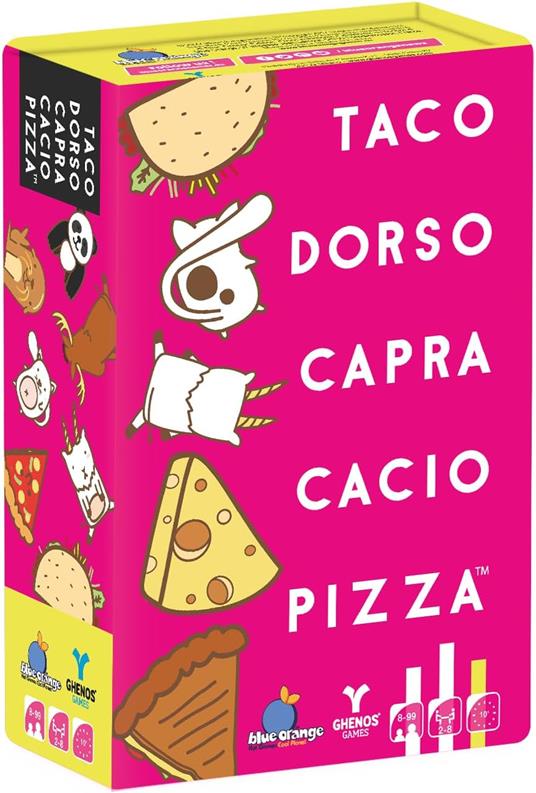 Taco Dorso Capra Cacio Pizza. Gioco da tavolo